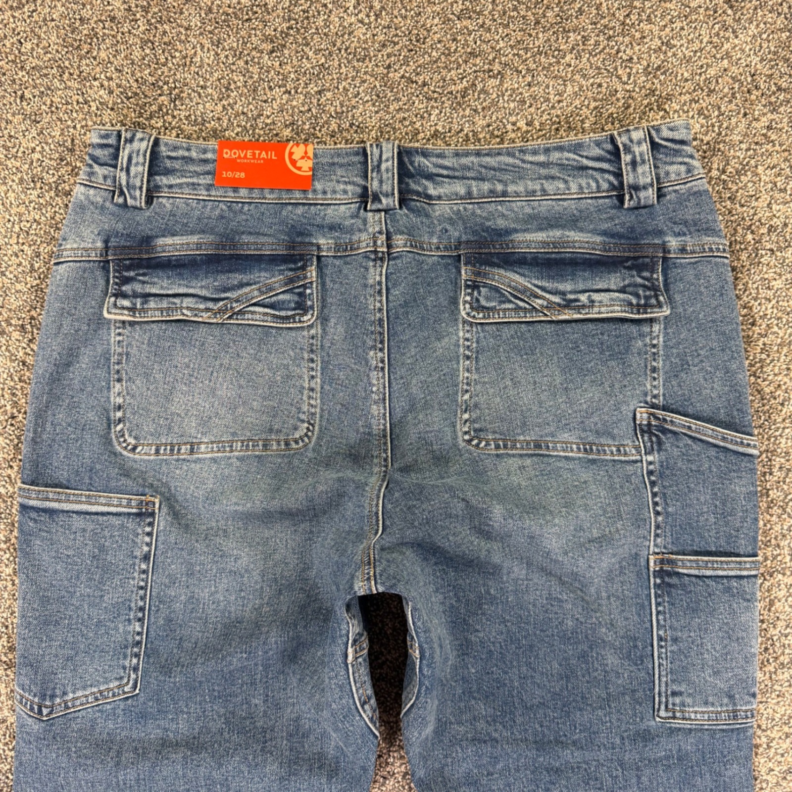 New Dovetail Workwear Day Construct Vintage Denim Utility Pants Womens 10x28 — image 5 of 8